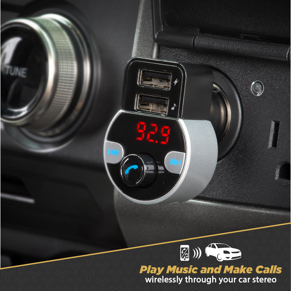 Play music and make calls wirelessly through your car stereo.