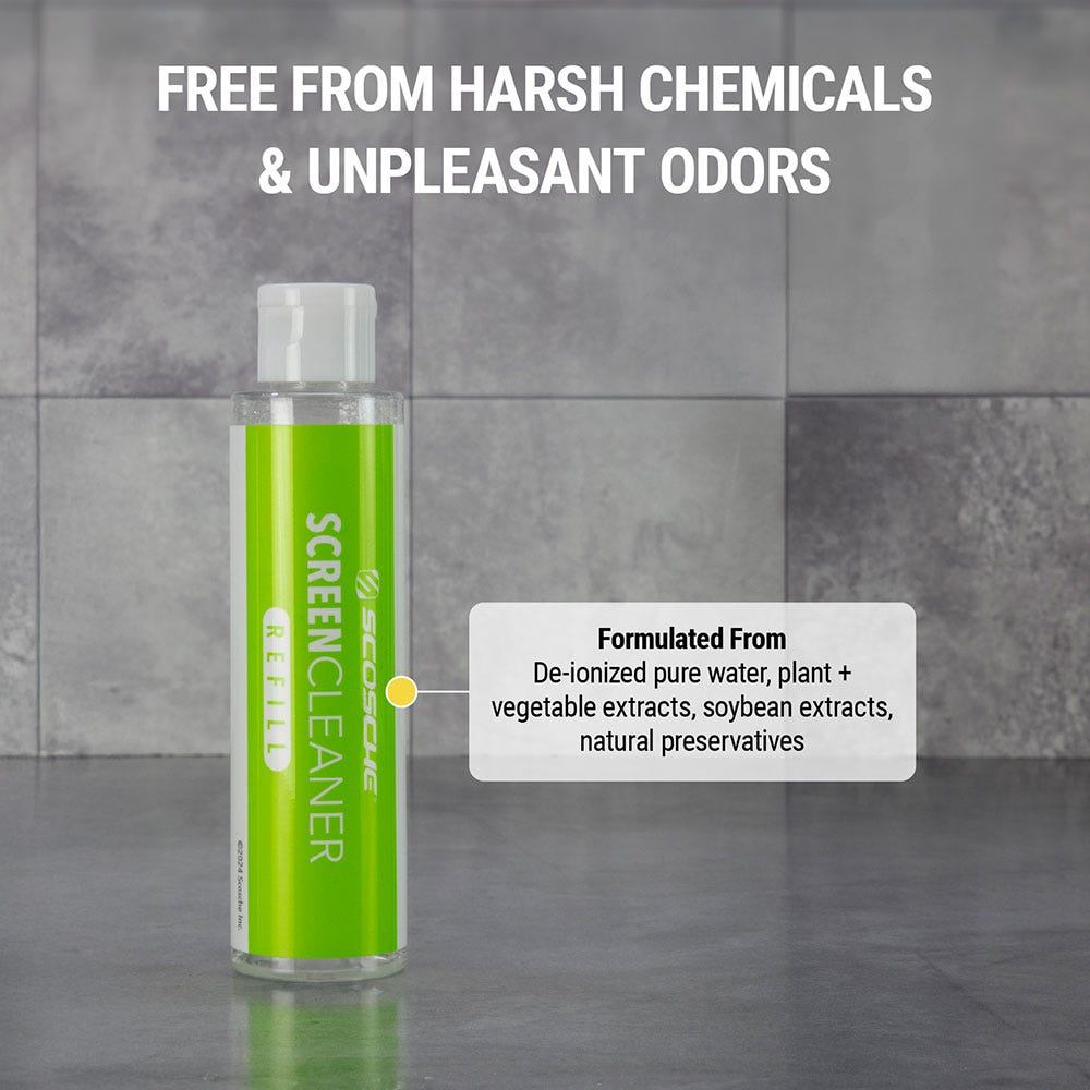 Free from harsh chemicals and unpleasant odors. Formulated from: de-ionized pure water plant and vegetable extracts soybean extracts natural preservatives