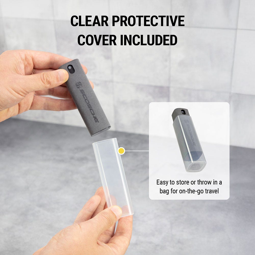 Clear protective cover included. Easy to sore or throw in a bag for on-the-go travel.