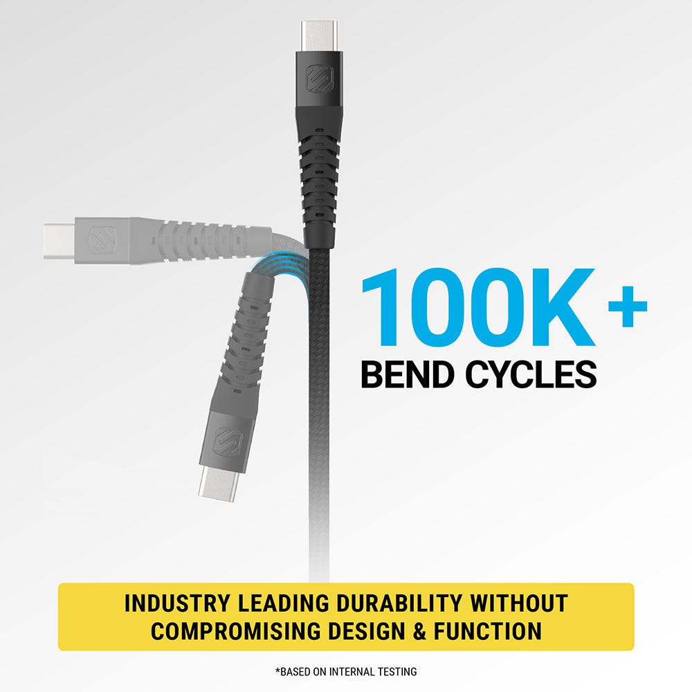 100K+ bend cycles. Based on internal testing. Industry leading durability without compromising design and function.