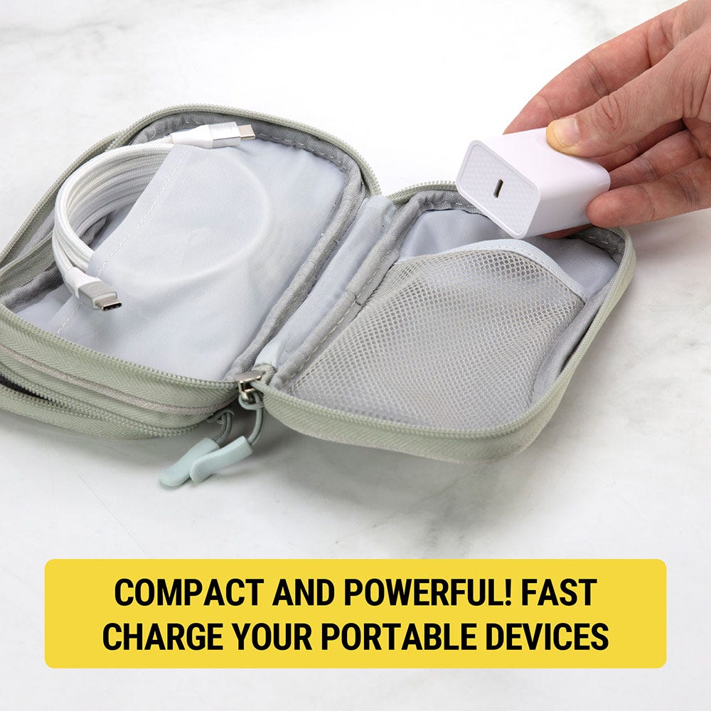 Compact and powerful fast charge your portable devices