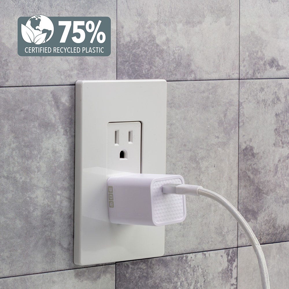 75% certified recycled plastic