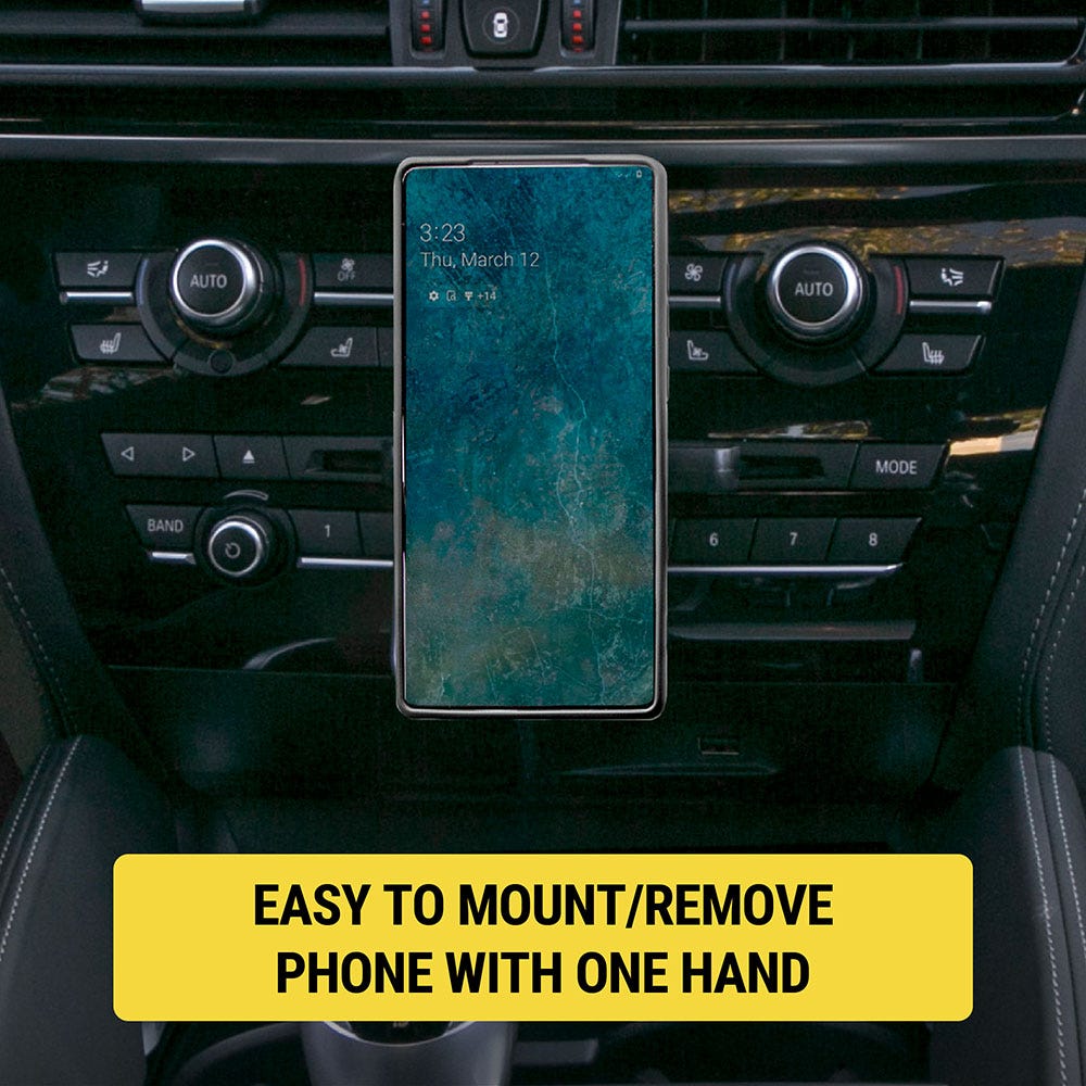 Easy to mount/remove phone with one hand