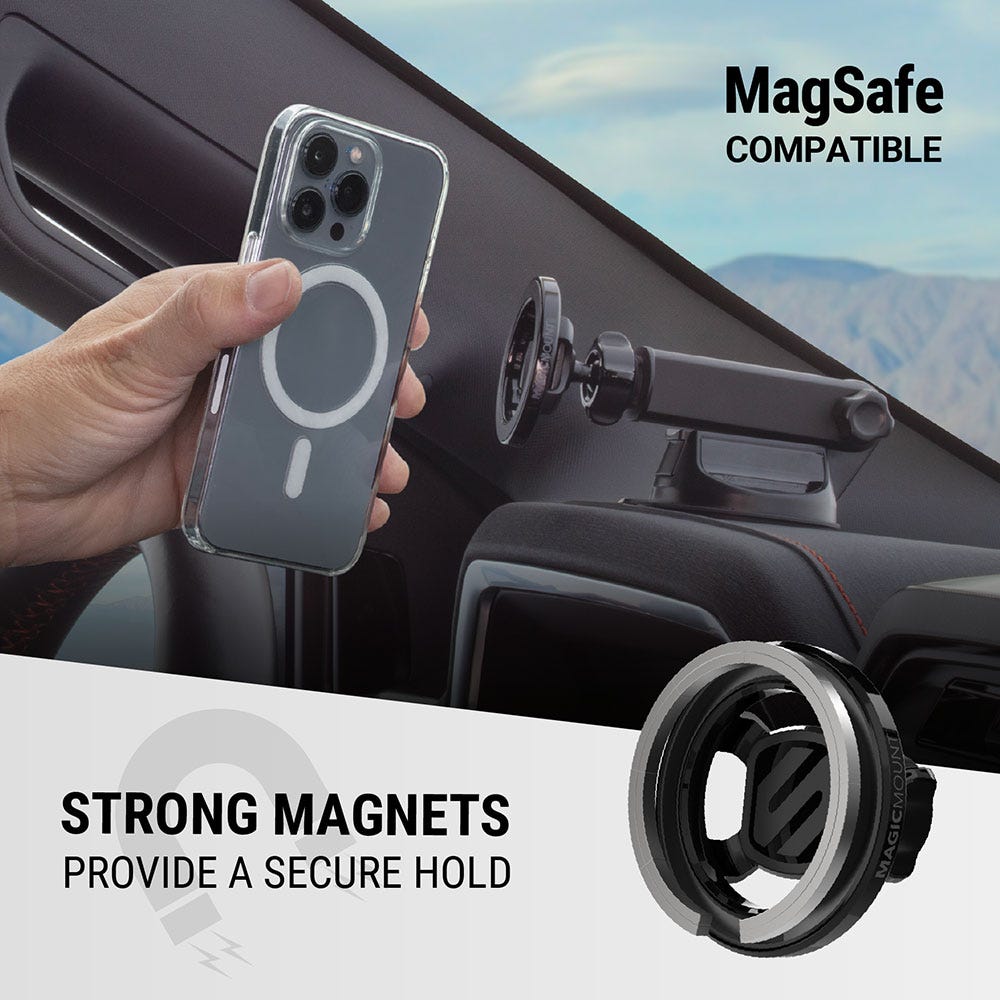 MagSafe compatible. Strong magnets provide a secure hold.