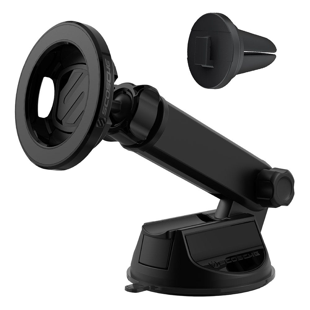 MagSafe Compatible 3-in-1 Flip-Arm Phone Mount for Window Dash and Vent