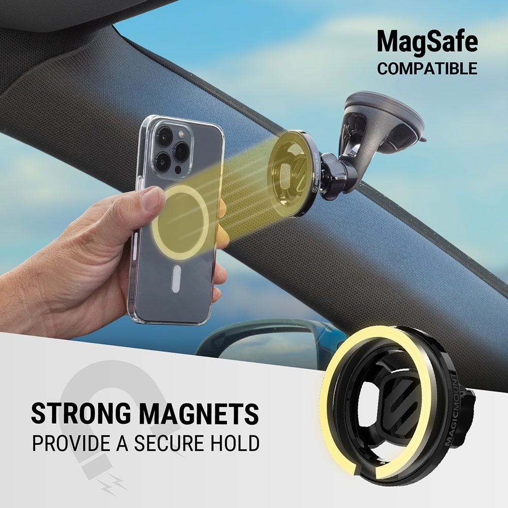 MagSafe compatible. Strong magnets provide a secure hold.