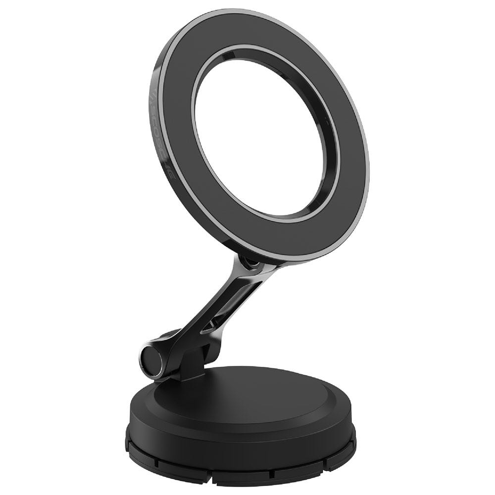 MagSafe Compatible Magnetic Phone Mount for Window/Dash with Collapsible Adhesive Swivel Base