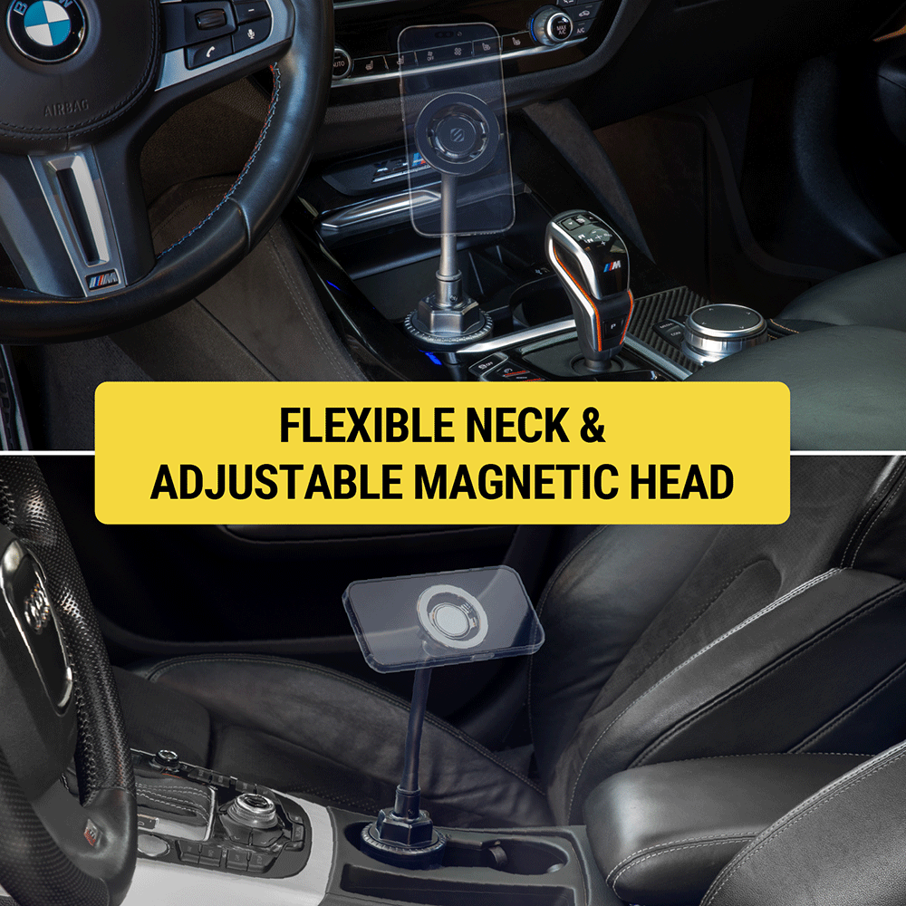 Flexible neck and adjustable magnetic head