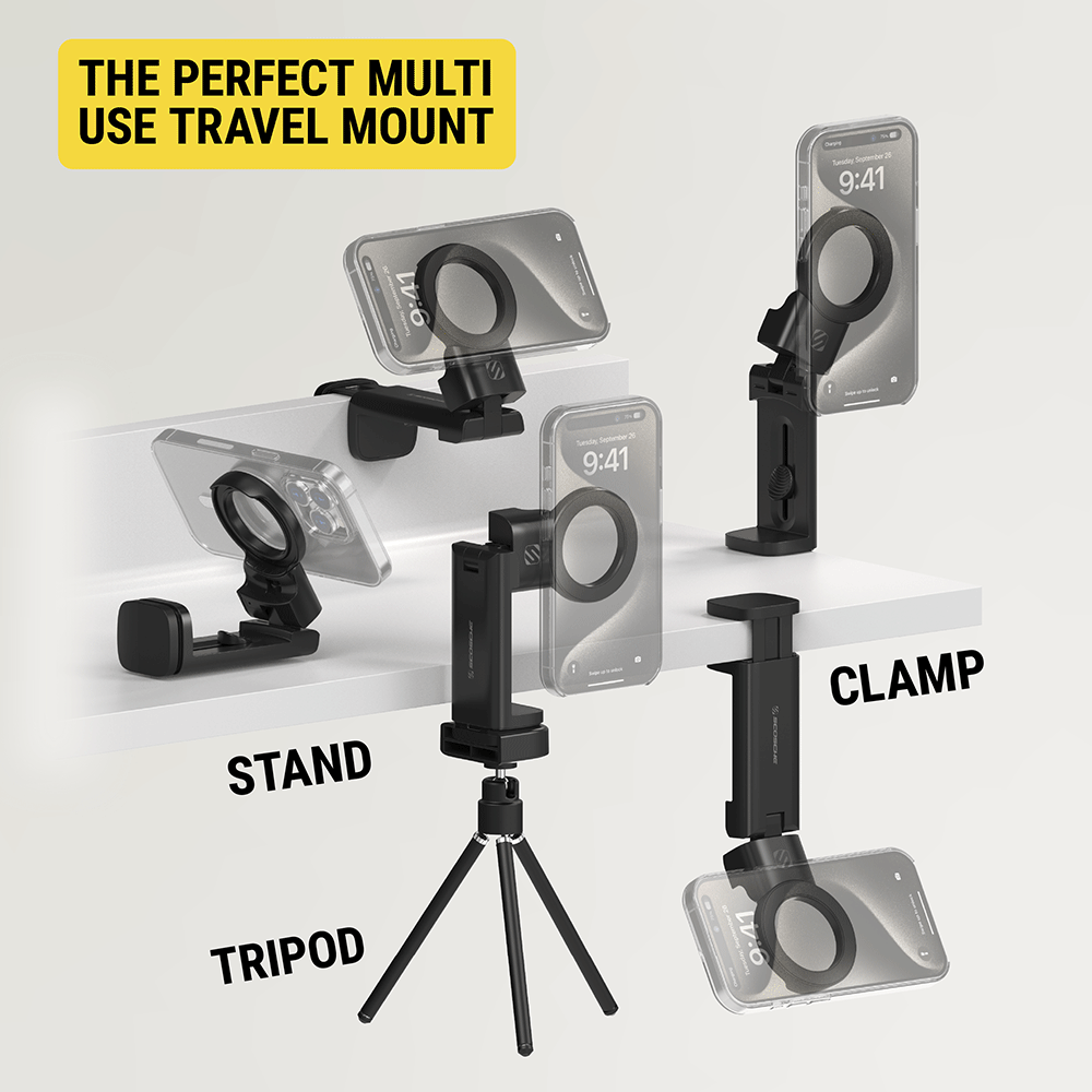 The perfect multi-use travel mount - stand clamp tripod