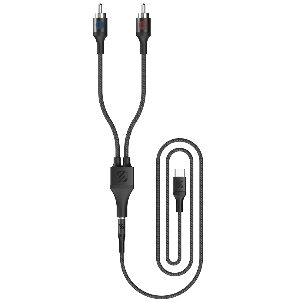4-ft. Braided Audio Cable & RCA Adapter