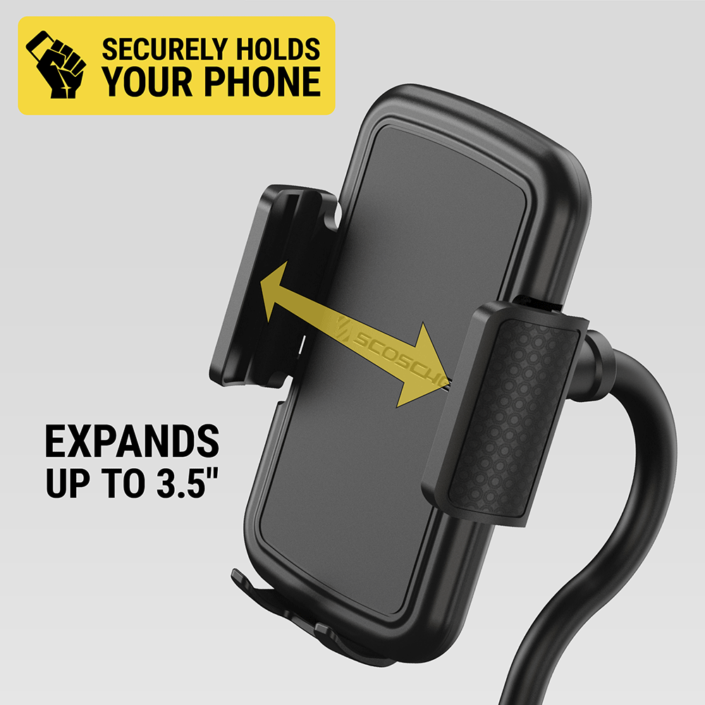 Securely holds your phone expands up to 3.5 inches