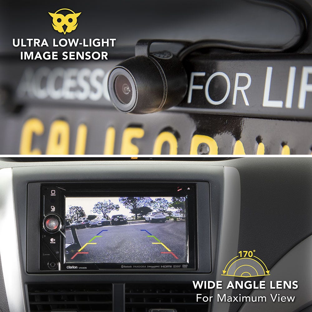 Ultra low-light image sensor. 170 degree wide angle lens for maximum view