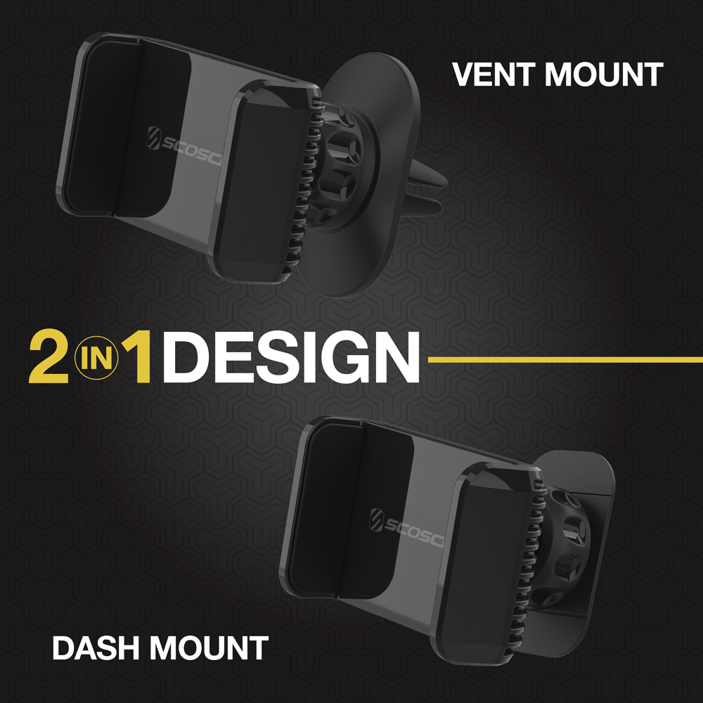 CarMount 2-in-1 Universal Phone Vent or Dash