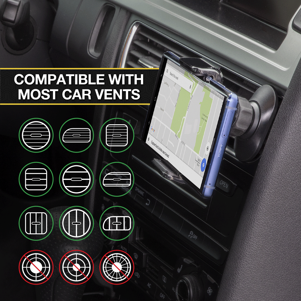 CarMount 2-in-1 Universal Phone Vent or Dash