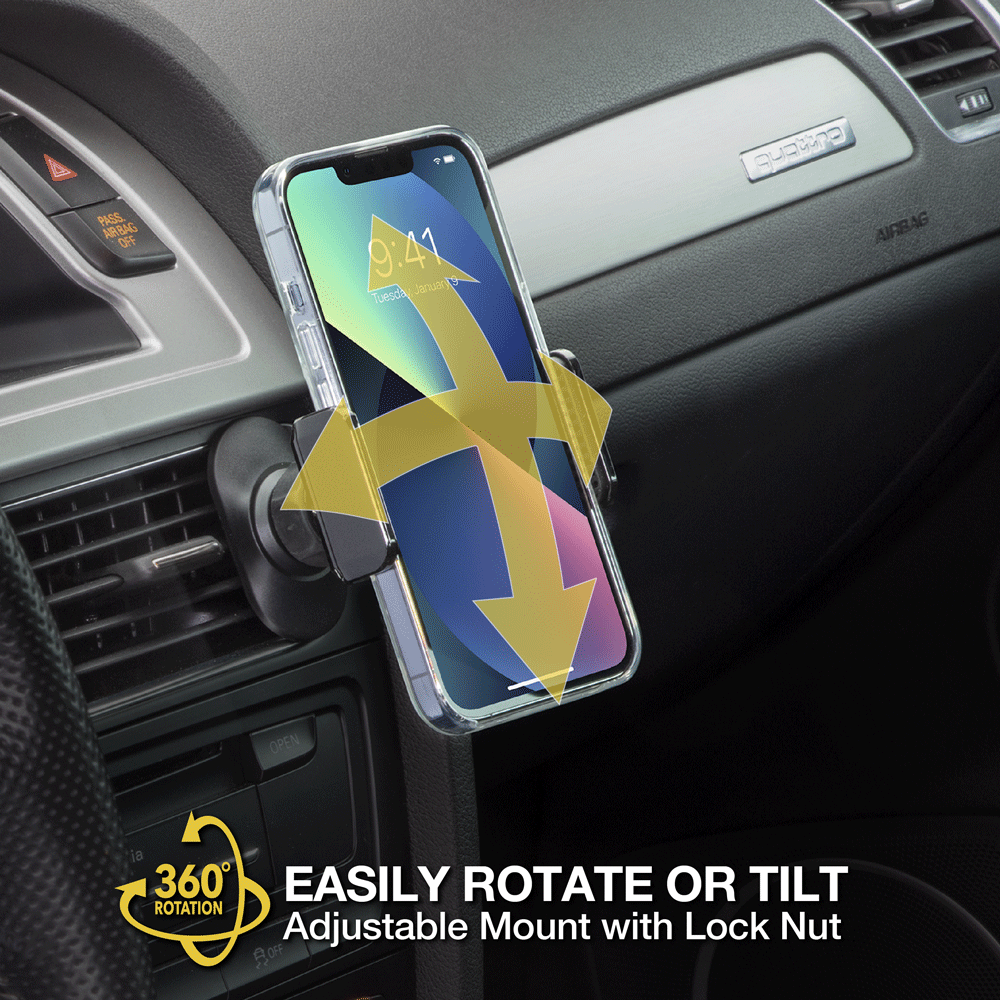 CarMount 2-in-1 Universal Phone Vent or Dash