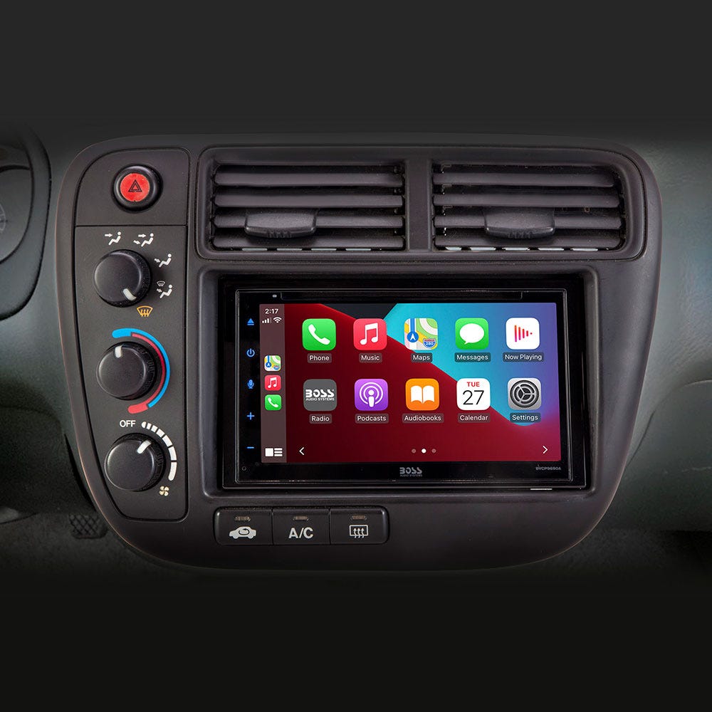 Scosche Double DIN or Single DIN Dash Kit Compatible w/ ‘80-04 Acuras and More UI3050A-WM1 in car dash