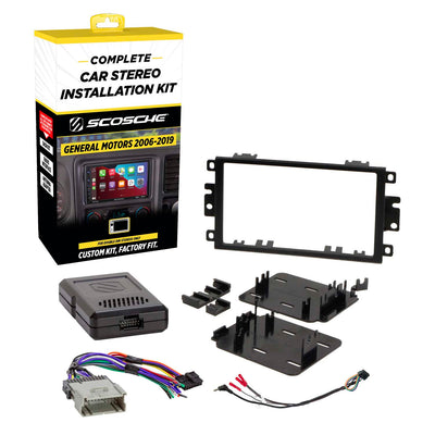 Double DIN Radio Installation Kit Compatible with Select 1994-2012 General Motors Vehicles