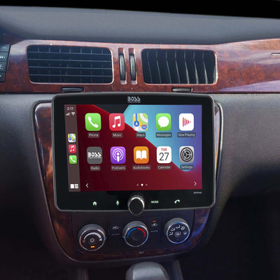 Complete Single or Double DIN Radio Installation Dash Kit Compatible with Select 2006-2019 General Motors Vehicles in car dash