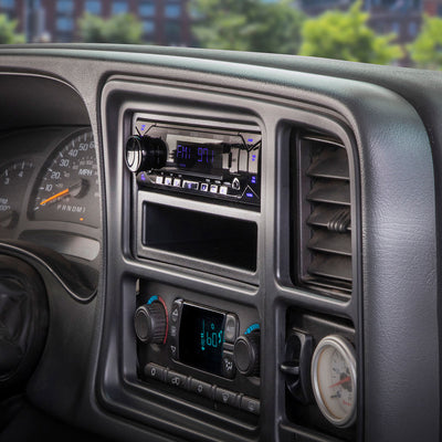 Complete Single or Double DIN Radio Installation Dash Kit Compatible with Select 2000-2012 General Motors Vehicles in car dash
