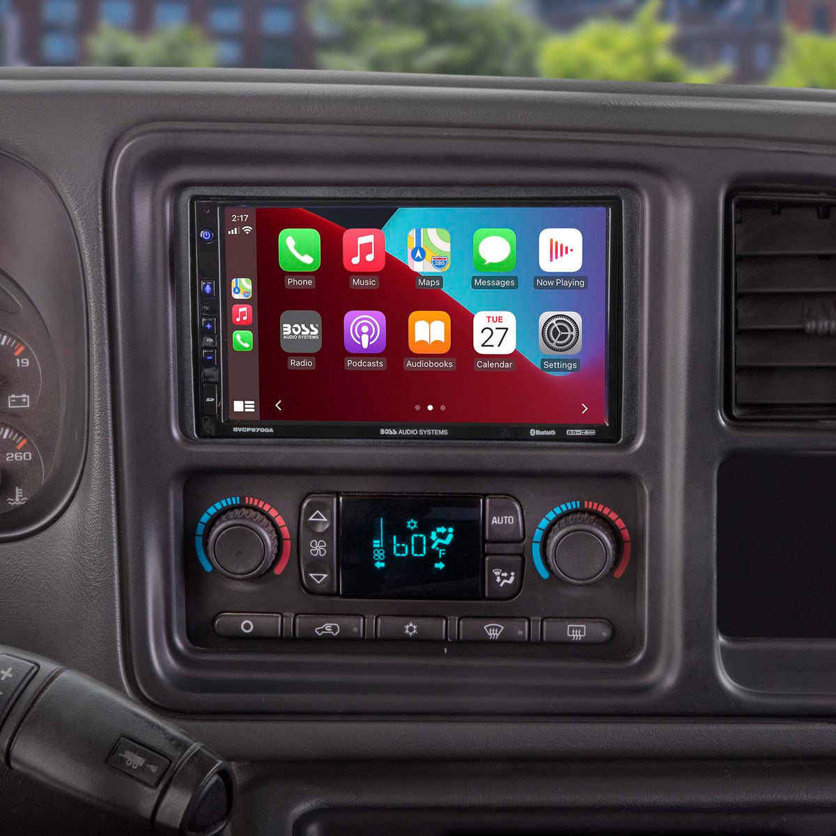 Double DIN Radio Installation Kit Compatible with Select 1994-2012 General Motors Vehicles in car dash