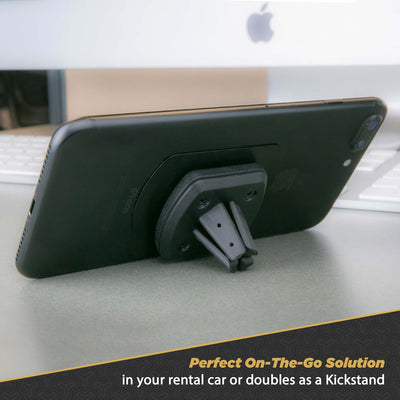 Perfect on the go solution in your rental car or doubles as a kickstand