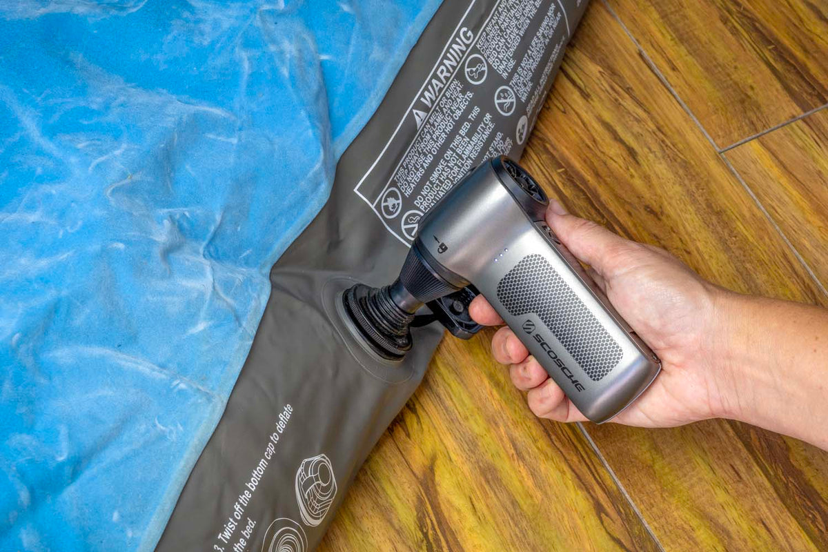 duster inflating portable bed