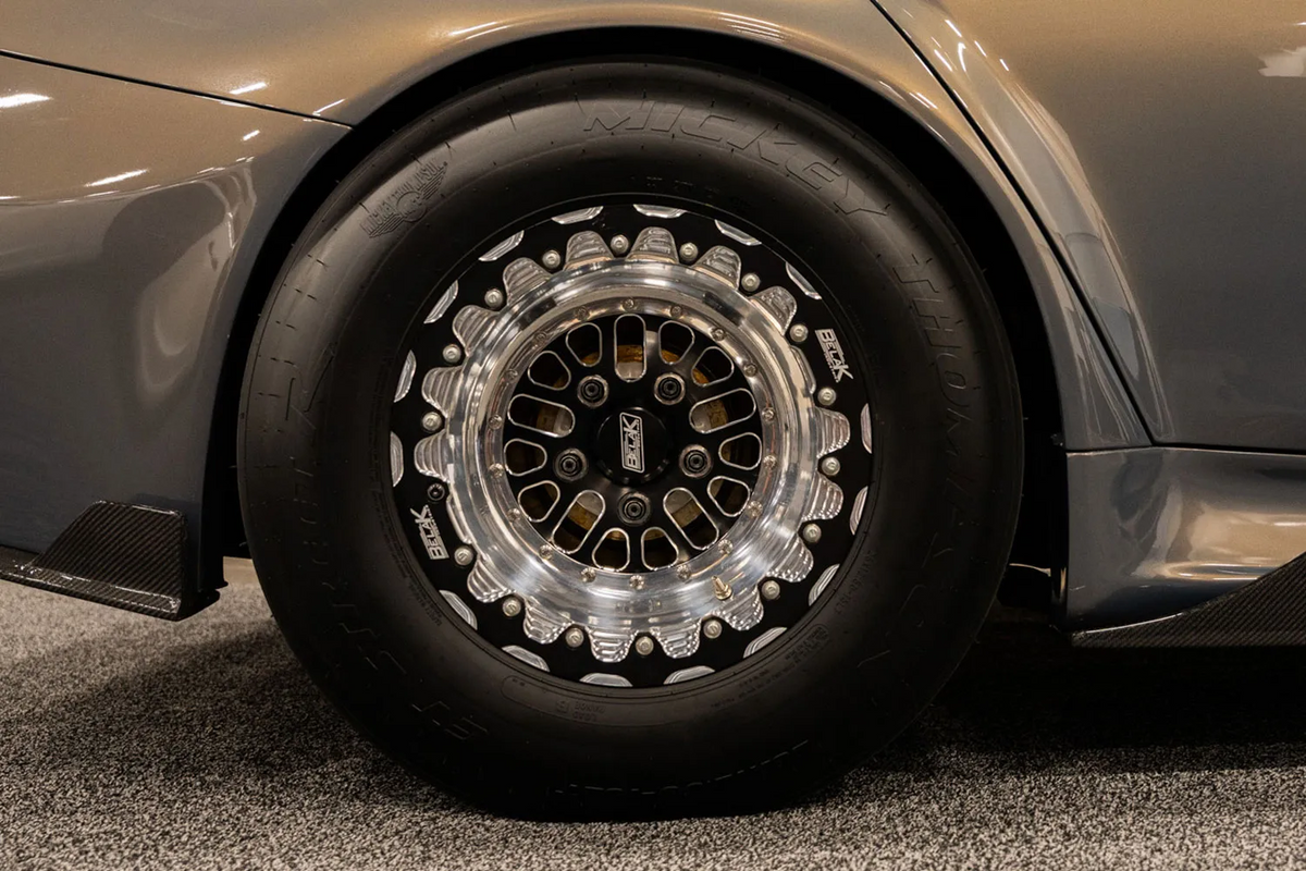 Rear wheel on BMW show car