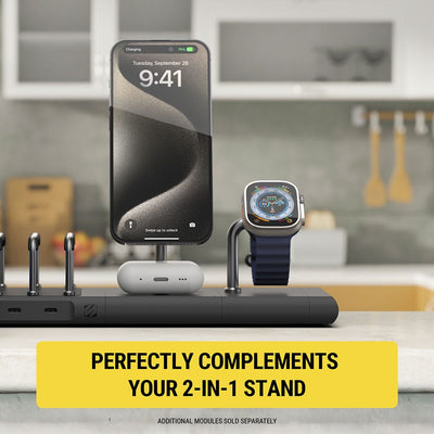 Perfectly complements your 2-in-1 stand. Additional modules sold separately.