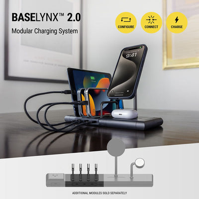 BaseLynx 2.0 modular charging system. configure  connect  charge. Additional modules sold separetly