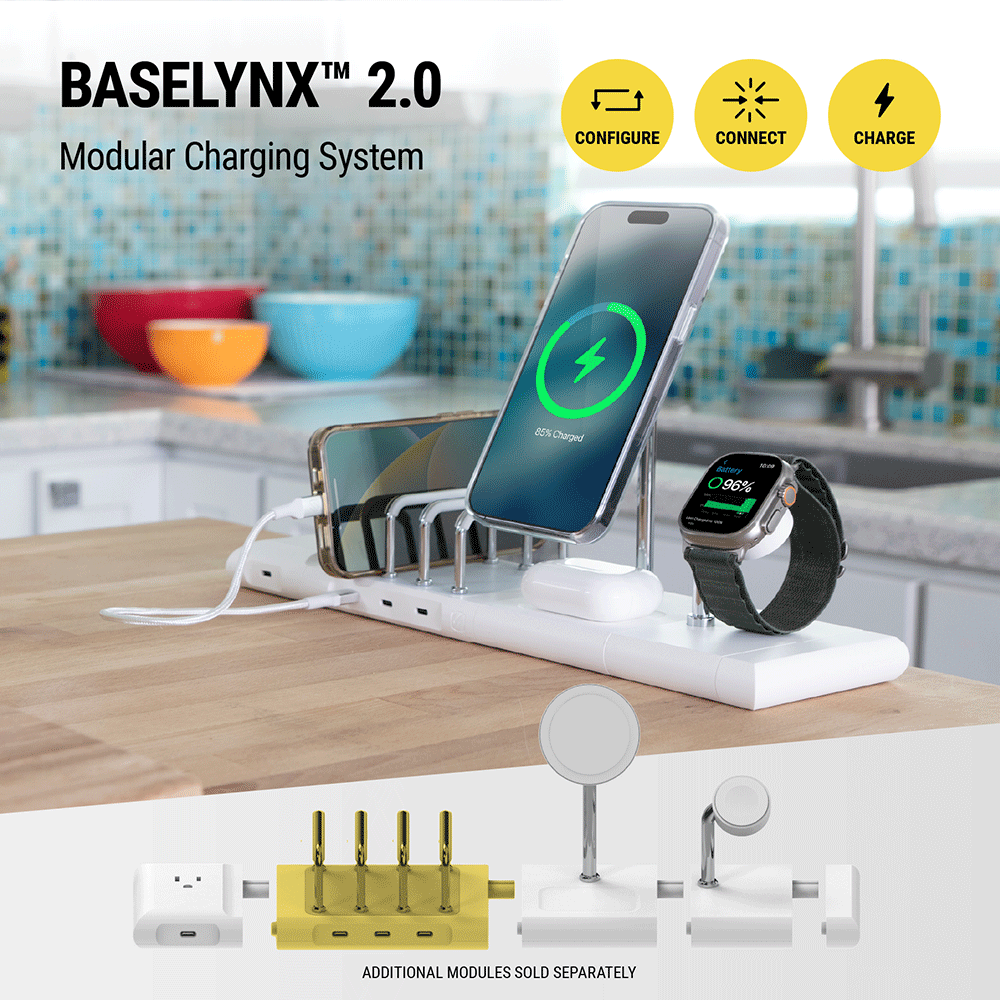 BaseLynx 2.0 Modular charging system. Configure  connect  charge. Additional modules sold separately.