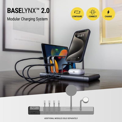 BaseLynx 2.0 modular charging system. configure  connect  charge. Additional modules sold separately