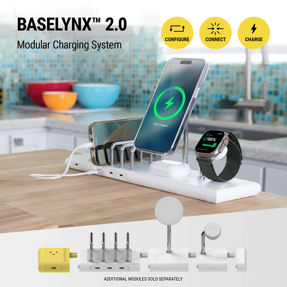 BaseLynx 2.0 Modular charging system. Configure  connect  charge. Modules sold separately.