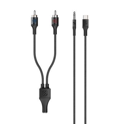 4-ft. Braided Audio Cable & RCA Adapter
