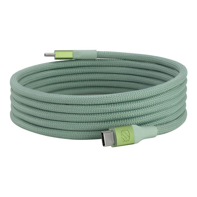 Tangle-Free USB-C to USB-C Magnetic 6-Ft. Charging Cable  Seaglass