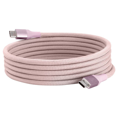 Tangle-Free USB-C to USB-C Magnetic 6-Ft. Charging Cable  Pale Coral