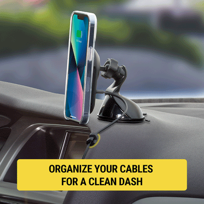 Organize your cables for a clean dash