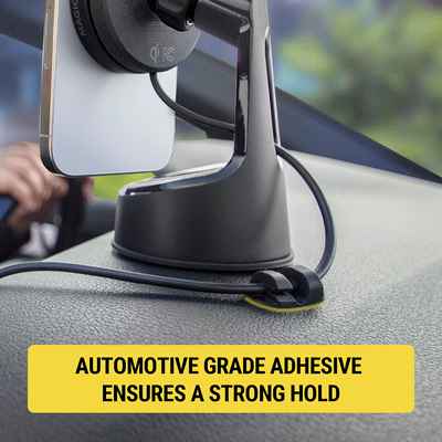 Automotive grade adhesive ensures a strong hold.