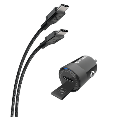 USB-C Mini Car Charger + Braided Cable