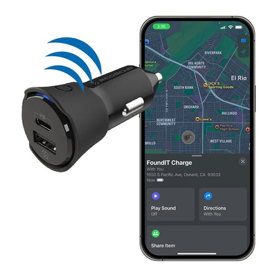 Item Locator with 32W Dual-Port 12V Charger