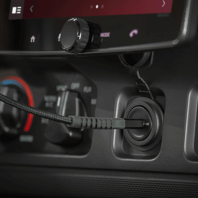 3-Ft. USB Dash Mount Extension in car 12v socket