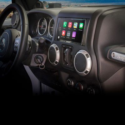 Chrysler/Dodge/Plymouth 2007-2019 Double DIN Premium Installation Solution with Interface in car dash