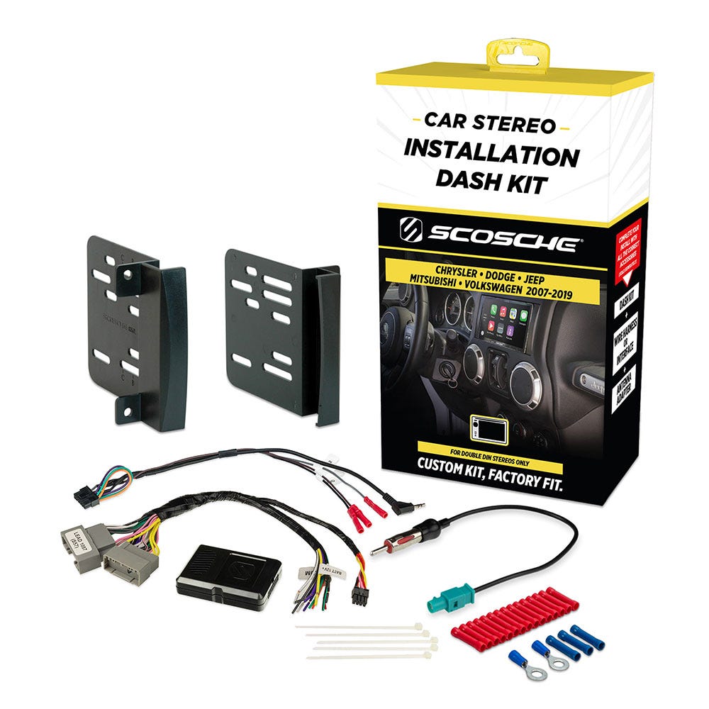 Chrysler/Dodge/Plymouth 2007-2019 Double DIN Premium Installation Solution with Interface