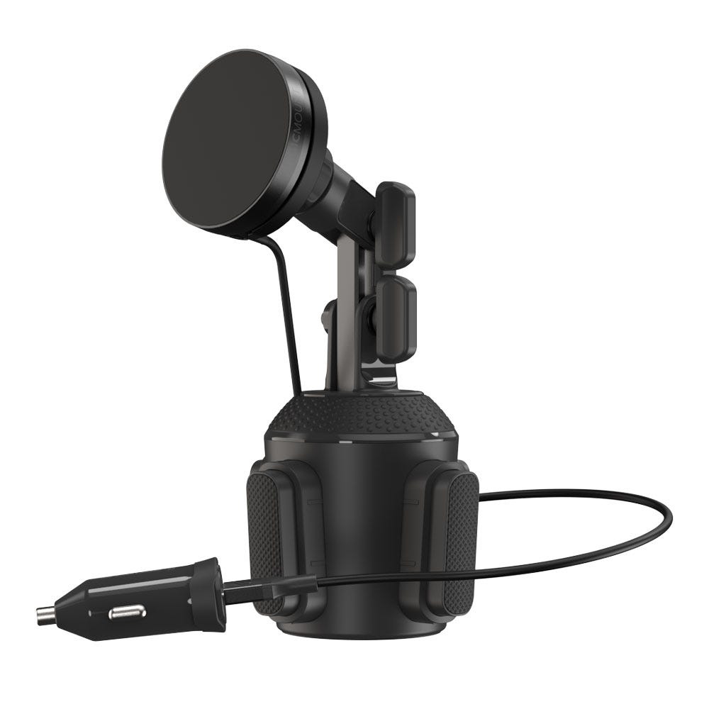 25W MagSafe Compatible Qi2 Wireless Charging Phone Mount for Cup Holders
