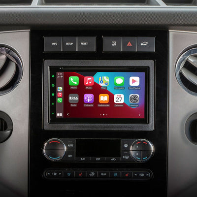 Scosche Double/Single DIN w/ Pocket Dash Kit Comp with 1995-2016 Ford/Lincoln/Mazda/Mercury FD3090-WM1 in car dash
