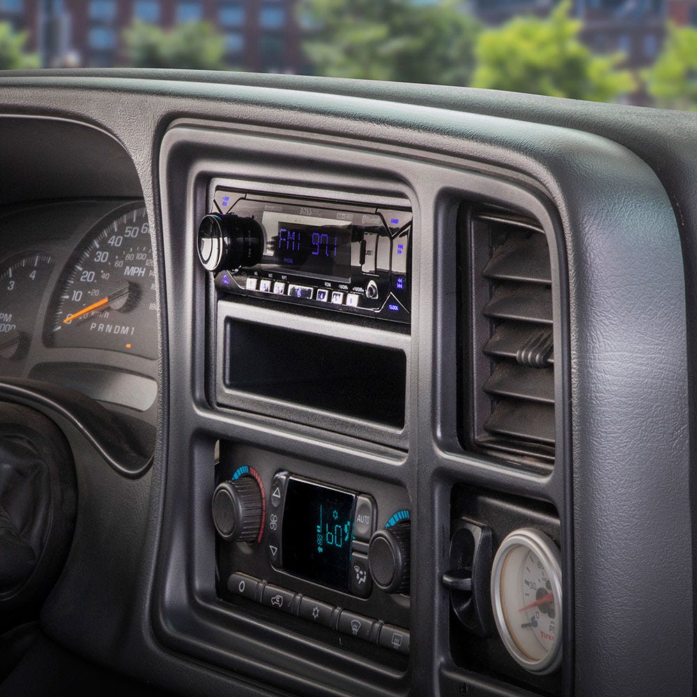 1992-2012 GM Select DIN with Molded Pocket Dash Kit in car dash