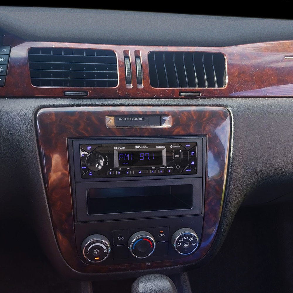 2006-2019 Chevrolet Impala/Tahoe Single DIN with Pocket Install Dash Kit in car dash