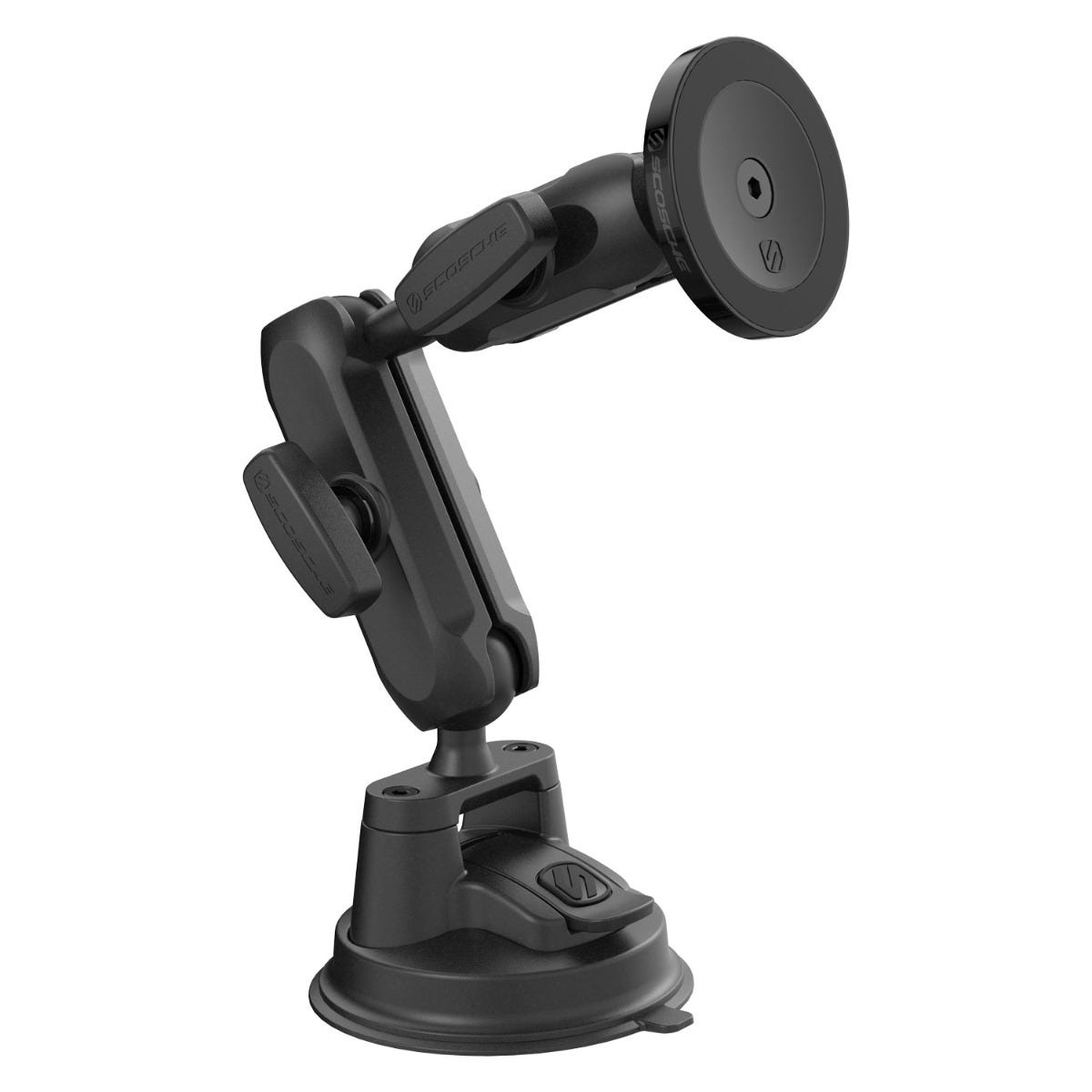 Magnetic Mount Head with Mount Arms  Ball-to-Ball Adapter and Suction Cup Mount Base