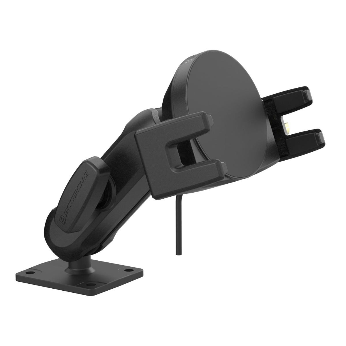25W Wireless Charging Head with Dual-Socket Mount Arm (Medium) and AMPS Base with 25mm Ball