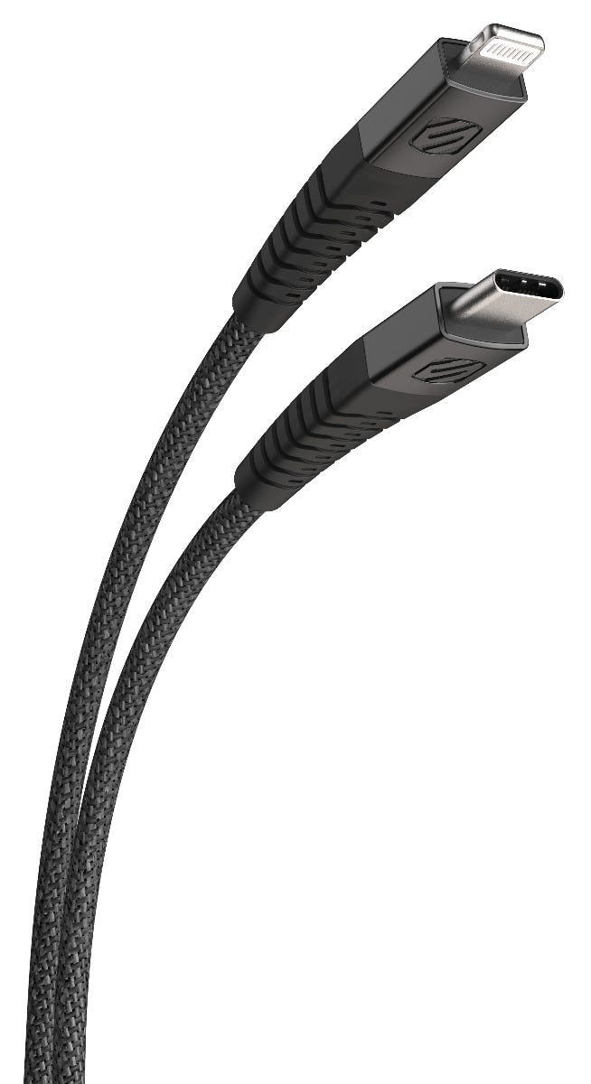 USB-C® to Lightning® Heavy-Duty MFi Certified Charge & Sync 8-Ft. Braided Cable  Space Gray