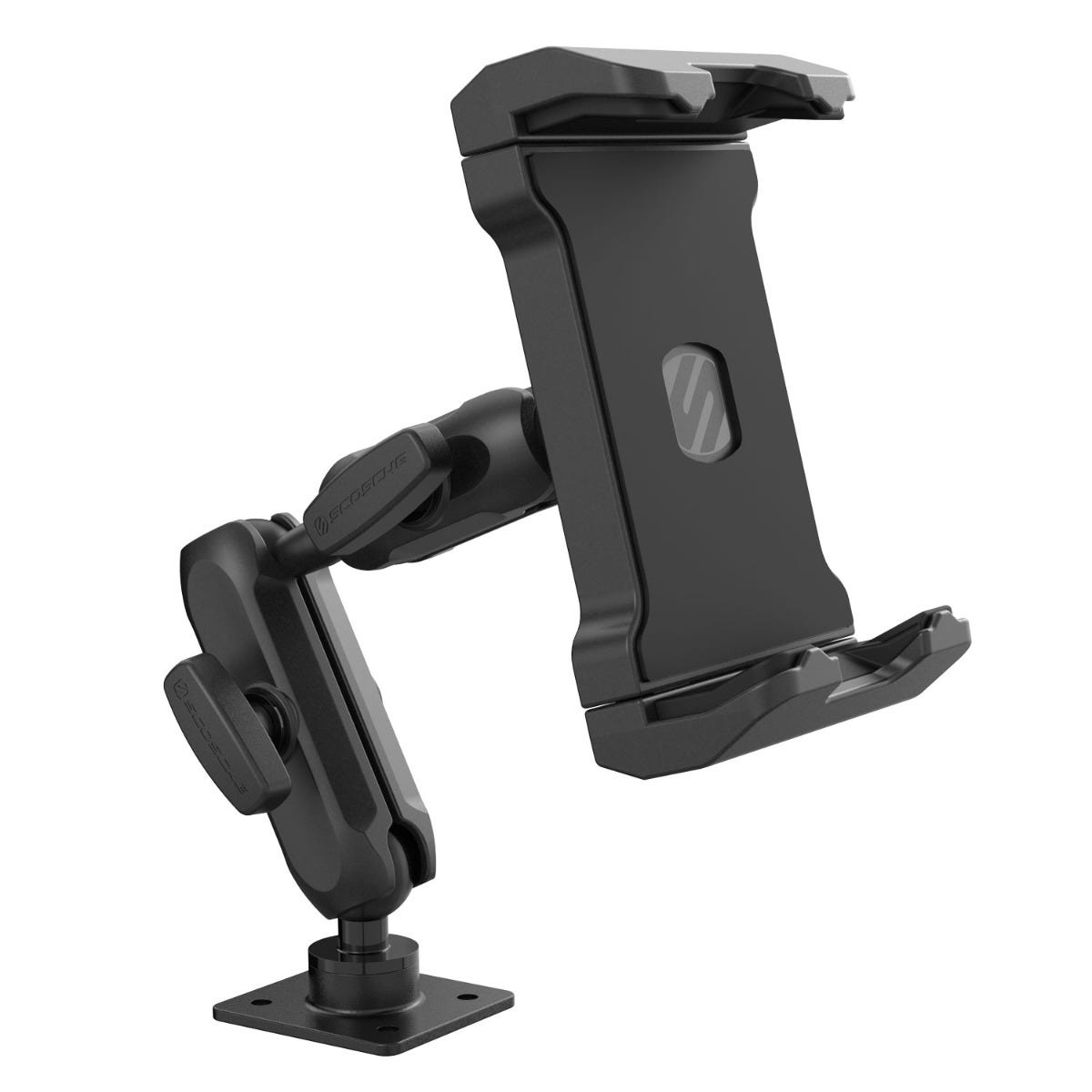 Heavy-Duty Universal Tablet Mount Head with Mount Arms  Ball-to-Ball Adapter and Aluminum AMPS Base